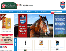 Tablet Screenshot of paulsfarmandgarden.com